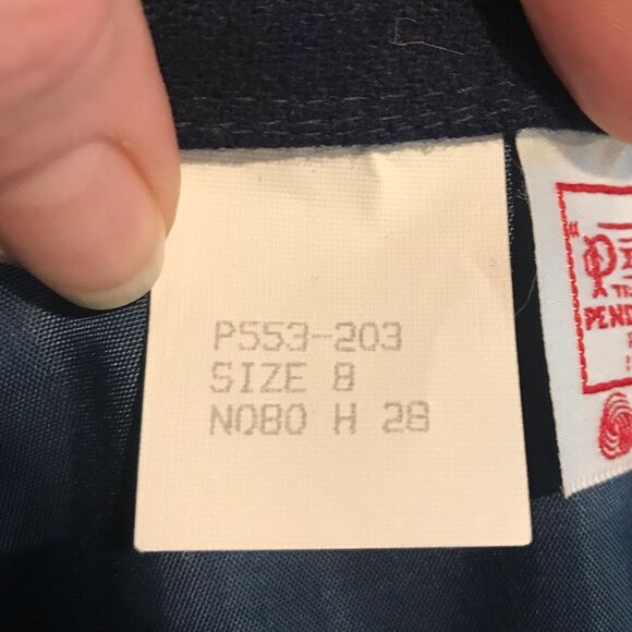 Vintage Pendleton 100% Virgin Wool Pencil Skirt 8 - Picture 4 of 5